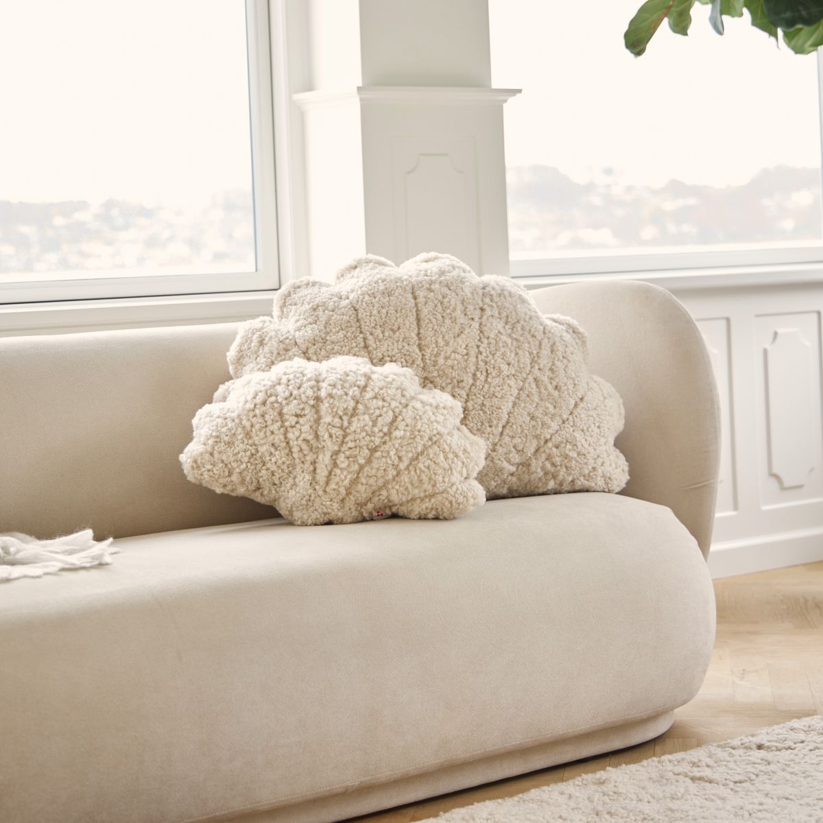 Coussin coquille | Petit | Moyen | Grand Anthracite