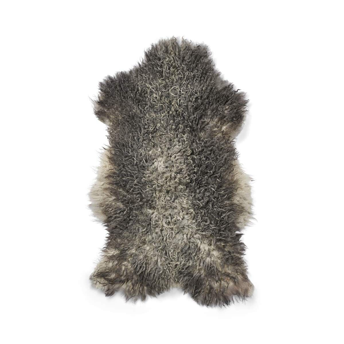 Peau de mouton gotlandaise | Laine courte bouclée | 90–100 cm