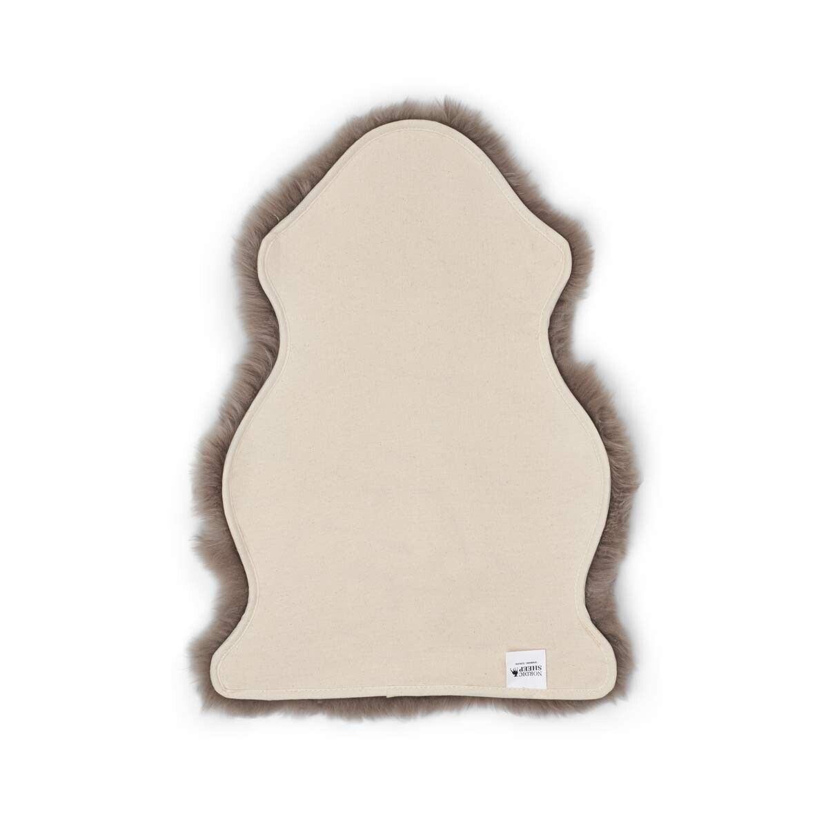 Peau de mouton mérinos | Long poil | Nouvelle-Zélande | Mini | 65×45 cm Champignon