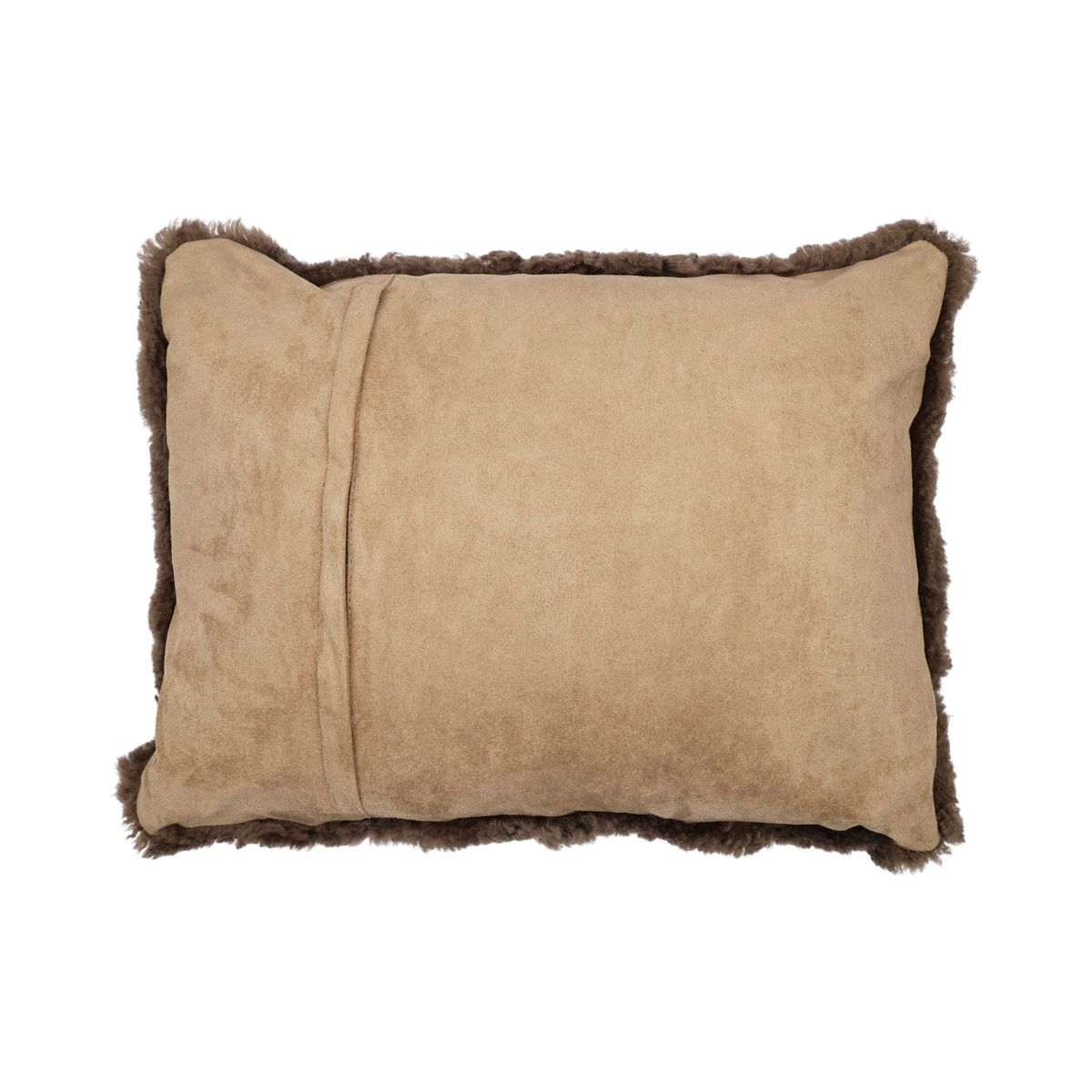Coussin en peau de mouton | Laine courte | Nouvelle-Zélande | 35x45 cm Champignon