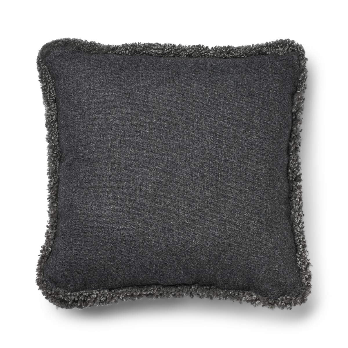 Short-Wool Sheepskin Cushion | SW trim | 52x52 cm