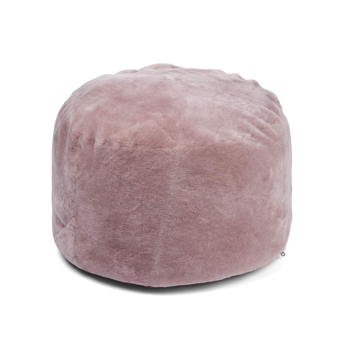 Pouf rond style mocassin | Ø55 × H46 cm