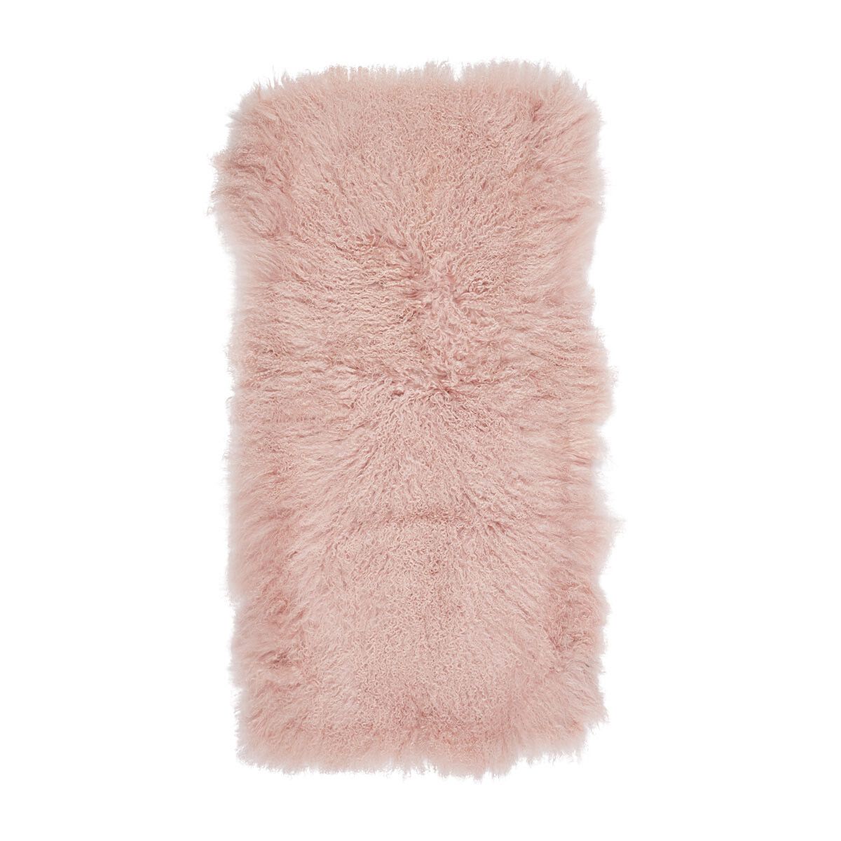 Plaid of Curly Sheepskin