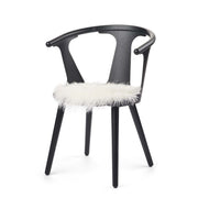 Dessus de siège en peau de mouton tibétaine | Ø38 cm
