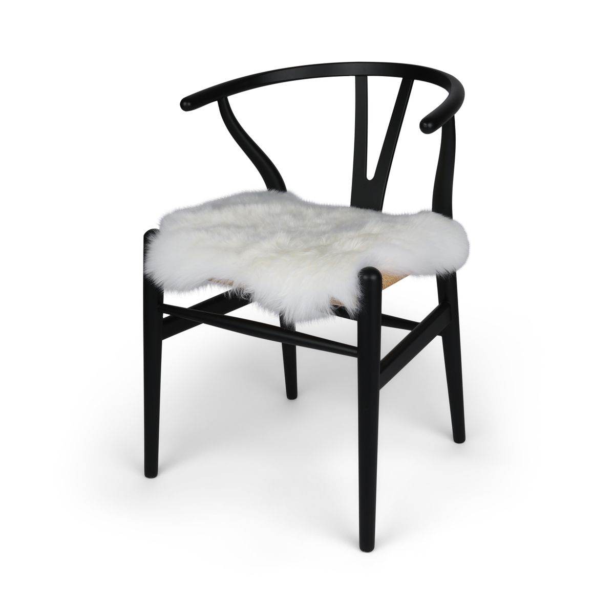 Dessus de siège pour chaise Y | Laine longue | Nouvelle-Zélande | 40x45 cm