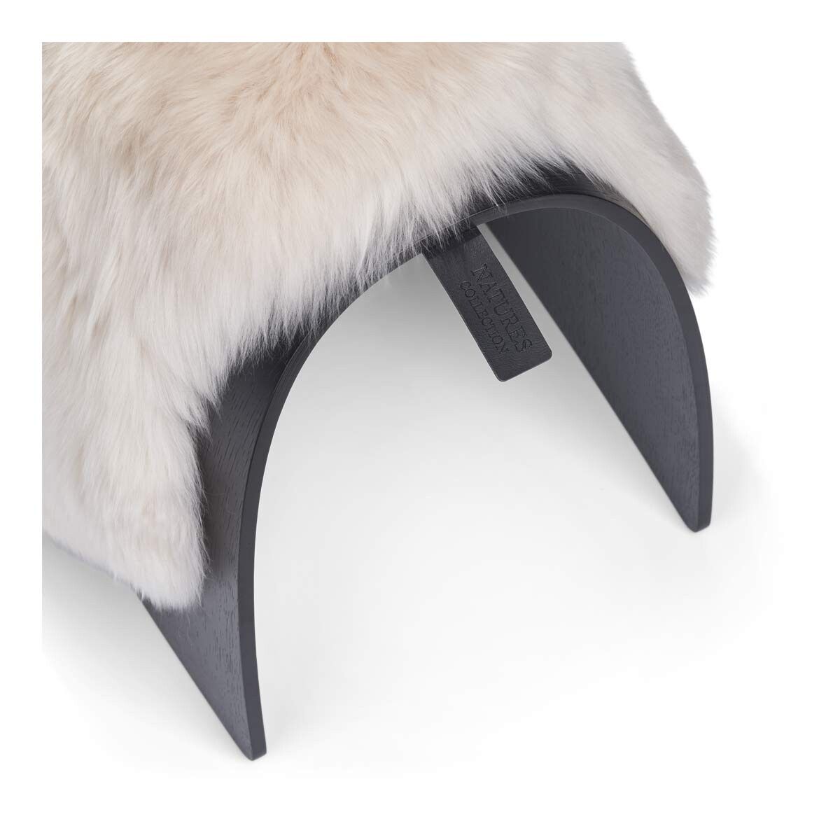 Dessus de tabouret en peau de mouton | Laine longue Linge