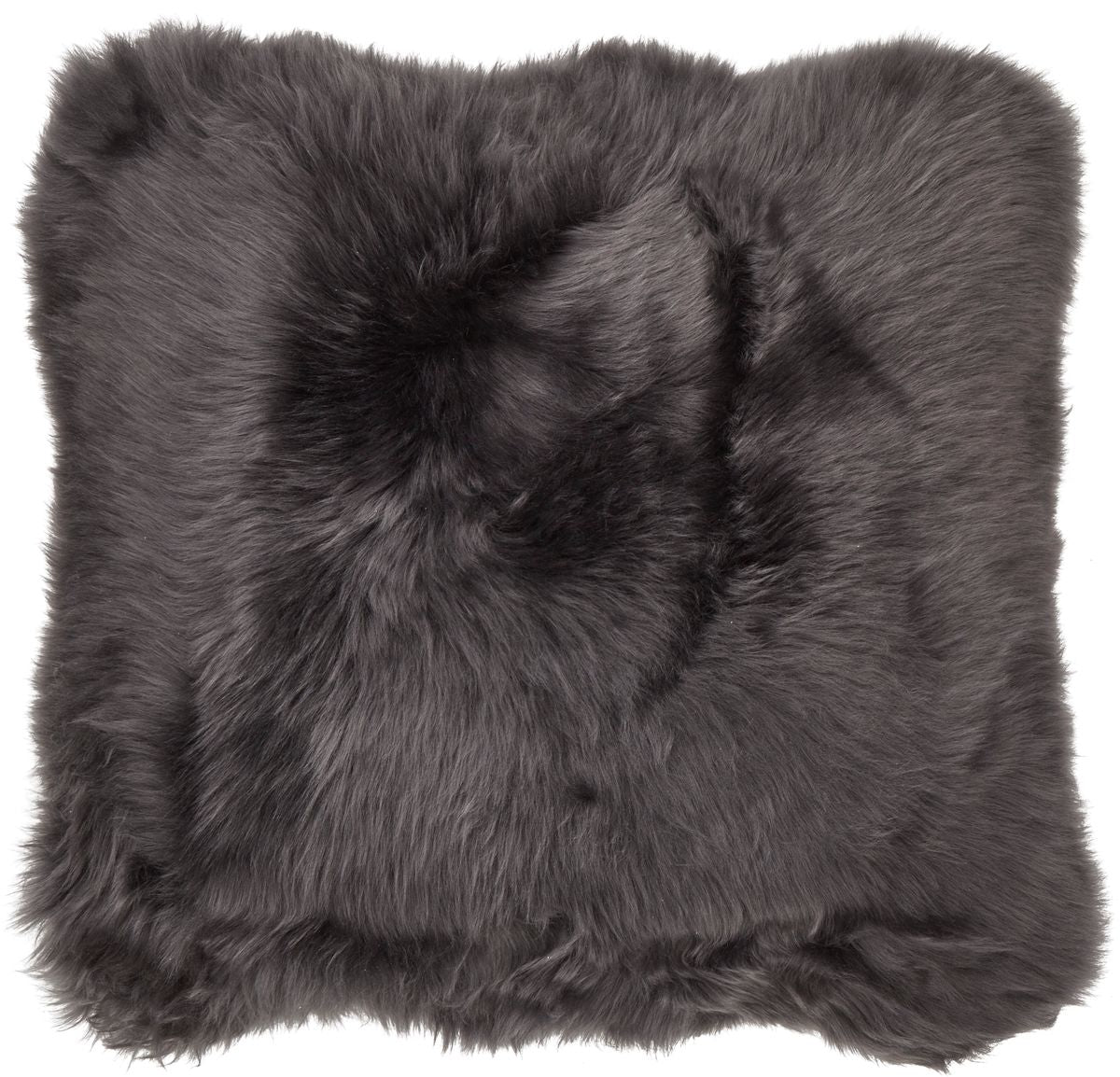 Long-Wool Sheepskin Cushion | LW | Leather backing