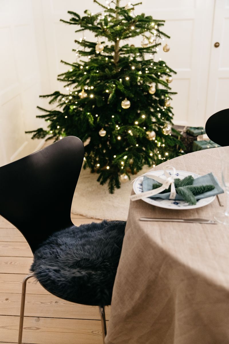 Dessus de siège premium | Laine longue | Nouvelle-Zélande | Ø34 cm Noir