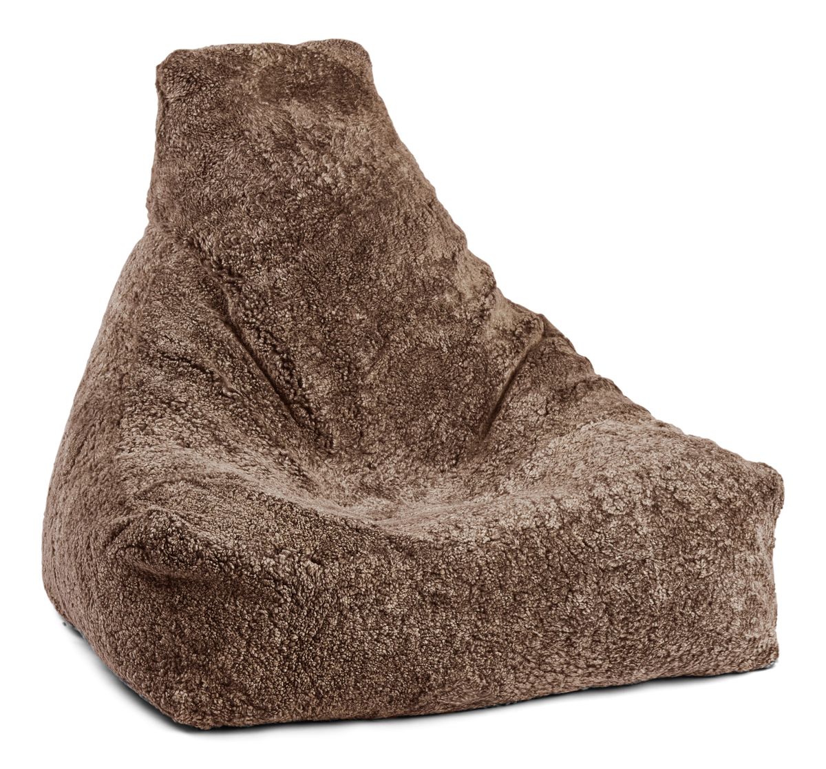 Fauteuil pouf en peau de mouton | Laine courte