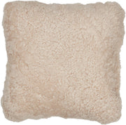 Coussin en laine courte de mouton | double face | 40x40 cm