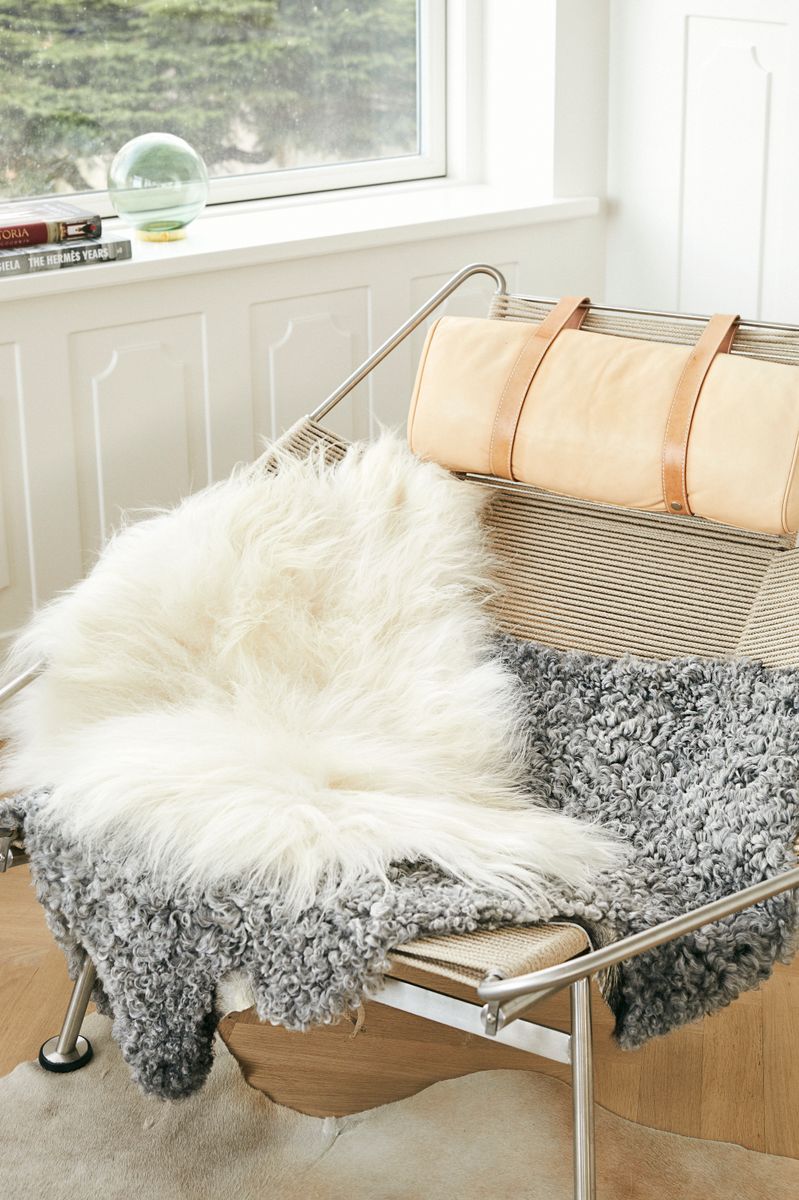 Icelandic Sheepskin | Long Wool | Natural colors | 90 cm Off White