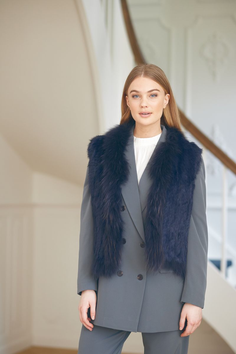 Anna Vest Midnight Blue