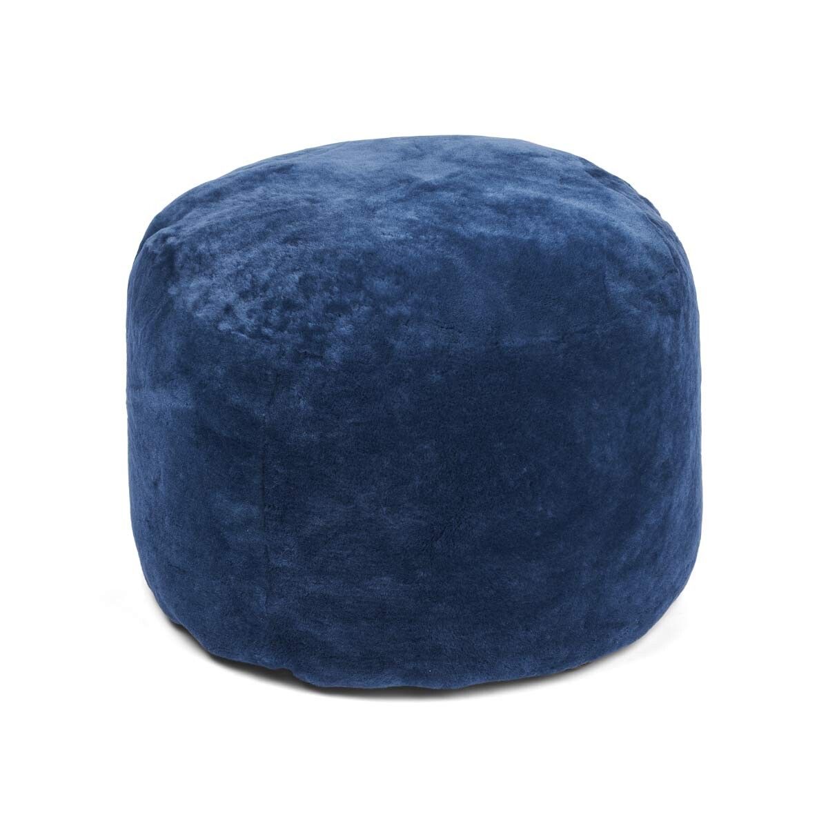 Pouf rond style mocassin | Ø55 × H46 cm