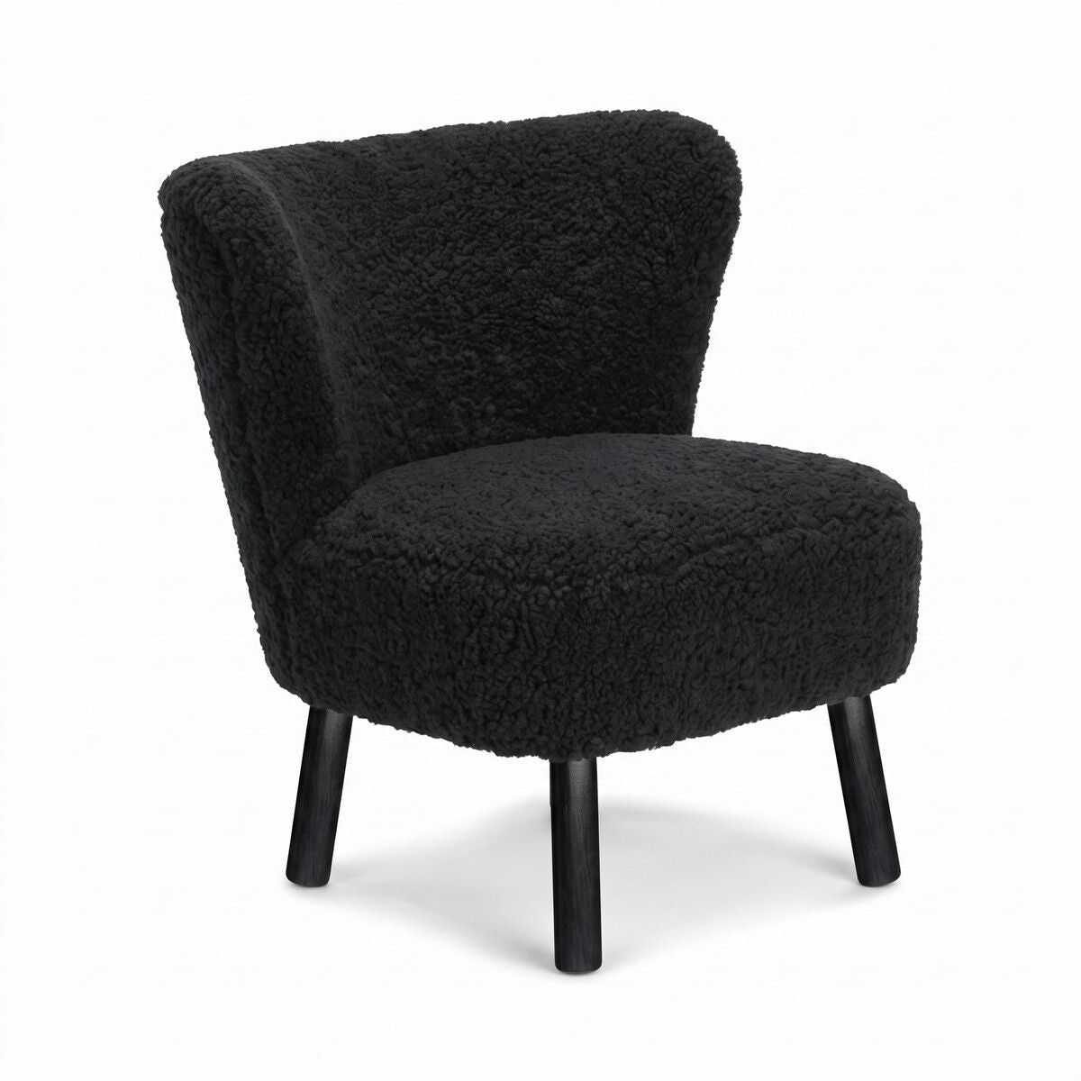Fauteuil lounge Emily | Laine courte