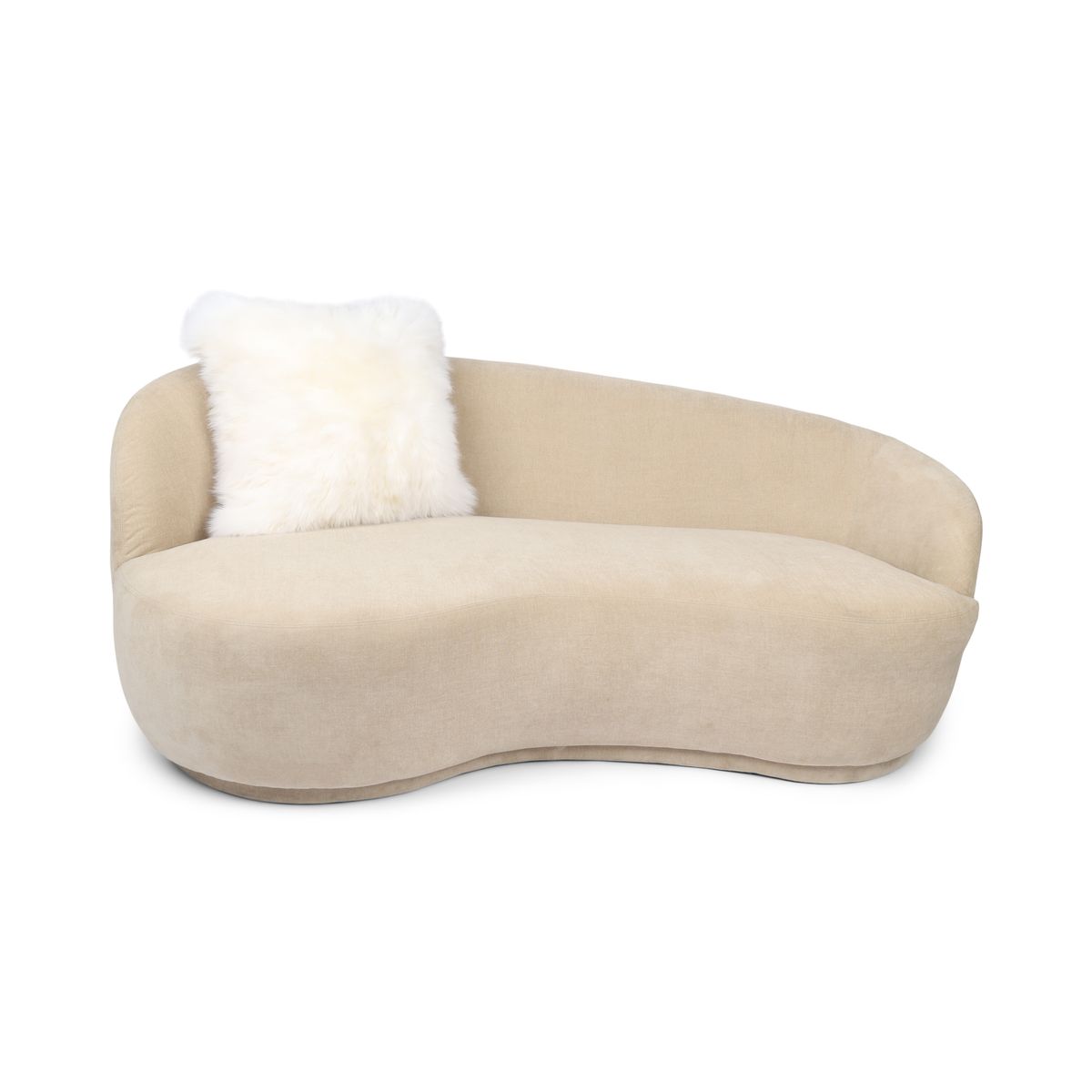 Housse de coussin de siège | Laine longue | Nouvelle-Zélande | 50,5 x 50,5 cm