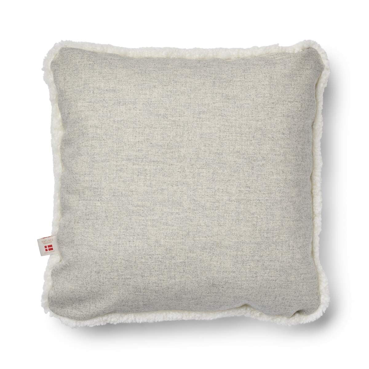 Coussin en laine courte de mouton - 52x52 cm