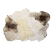 Tapis design en peau de mouton à laine longue et laine courte
