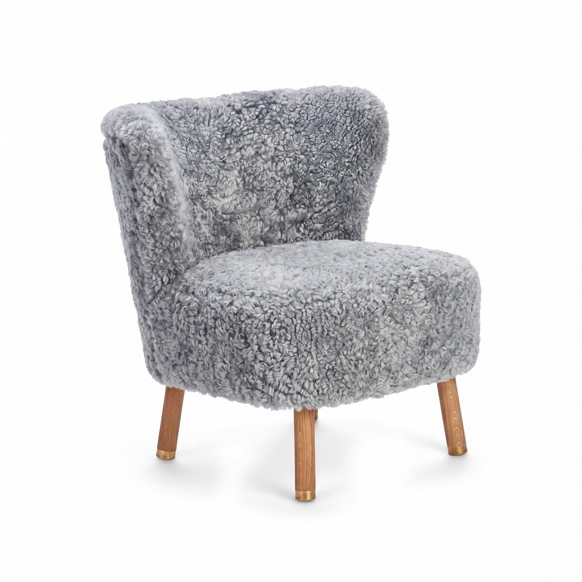 Fauteuil lounge Emil | Laine courte