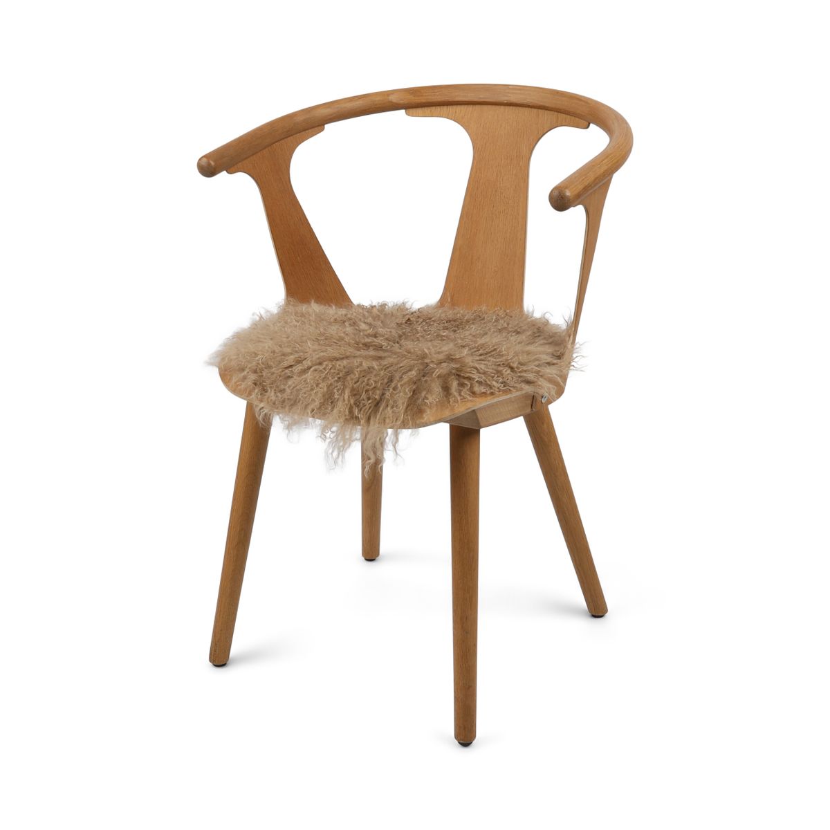 Dessus de siège | Laine longue | Ø34 cm