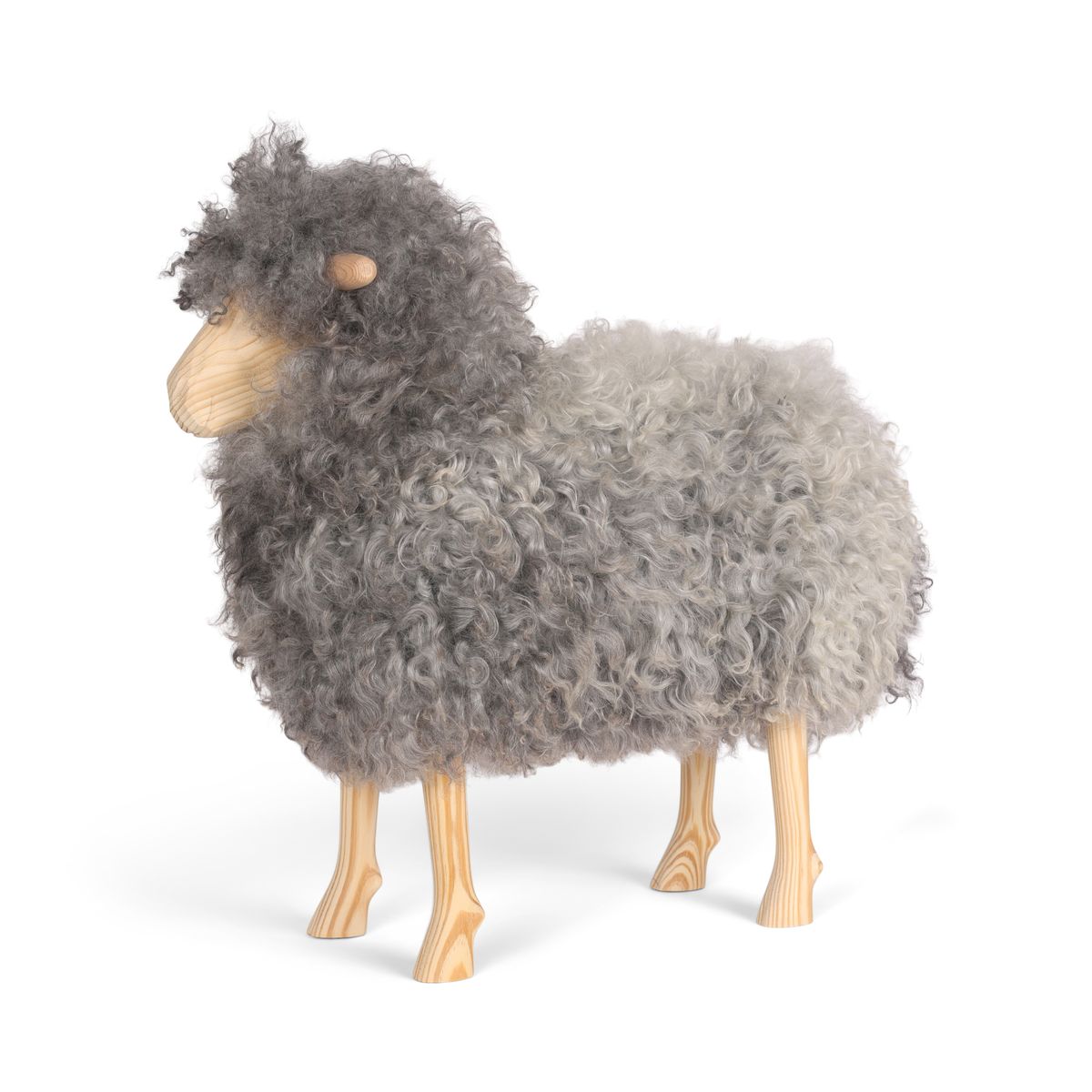 Mouton décoratif debout Signature | Petit Gotland Gris naturel