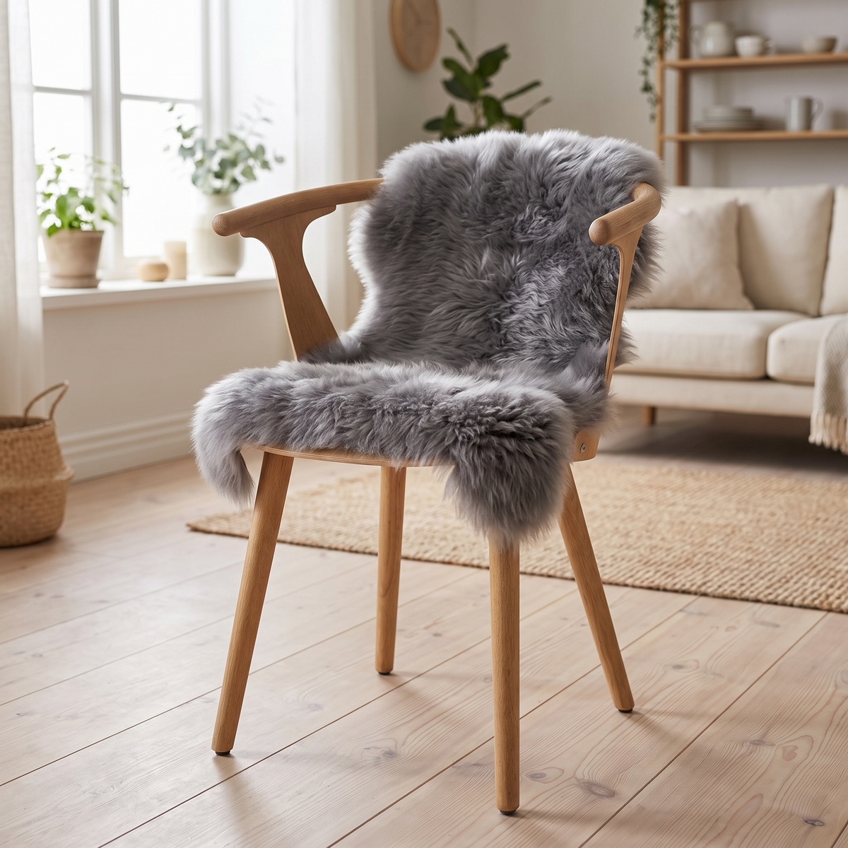 Peau de mouton de Nouvelle-Zélande | 70+ cm Ivoire