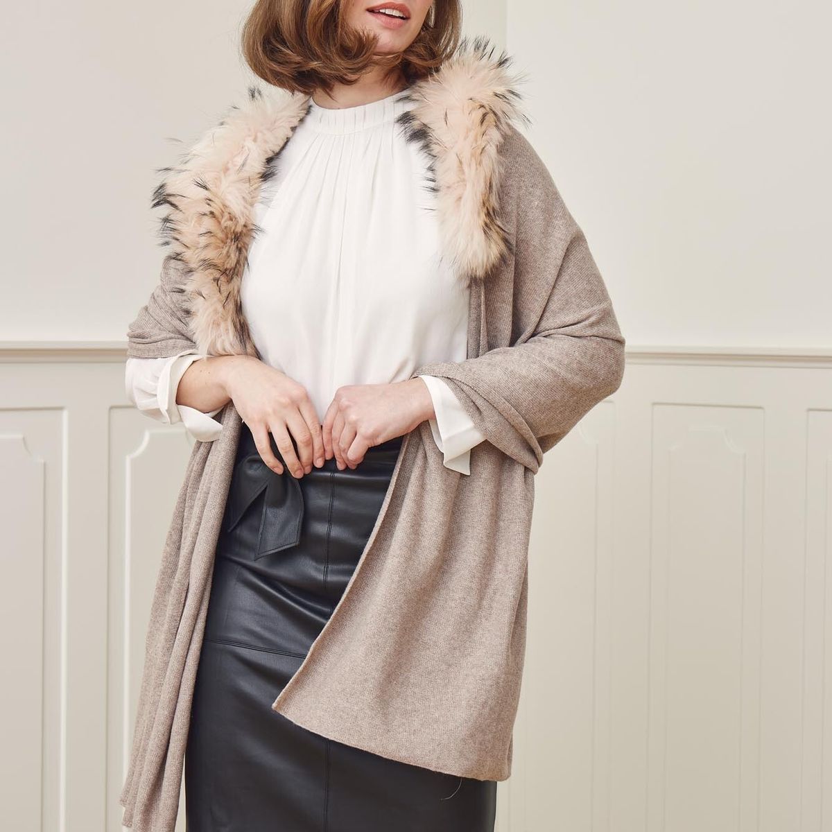 Écharpe Silvia Noir/Noir