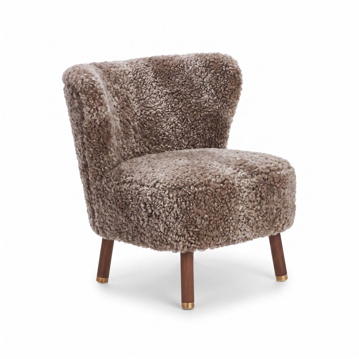 Fauteuil lounge Emil | Laine courte