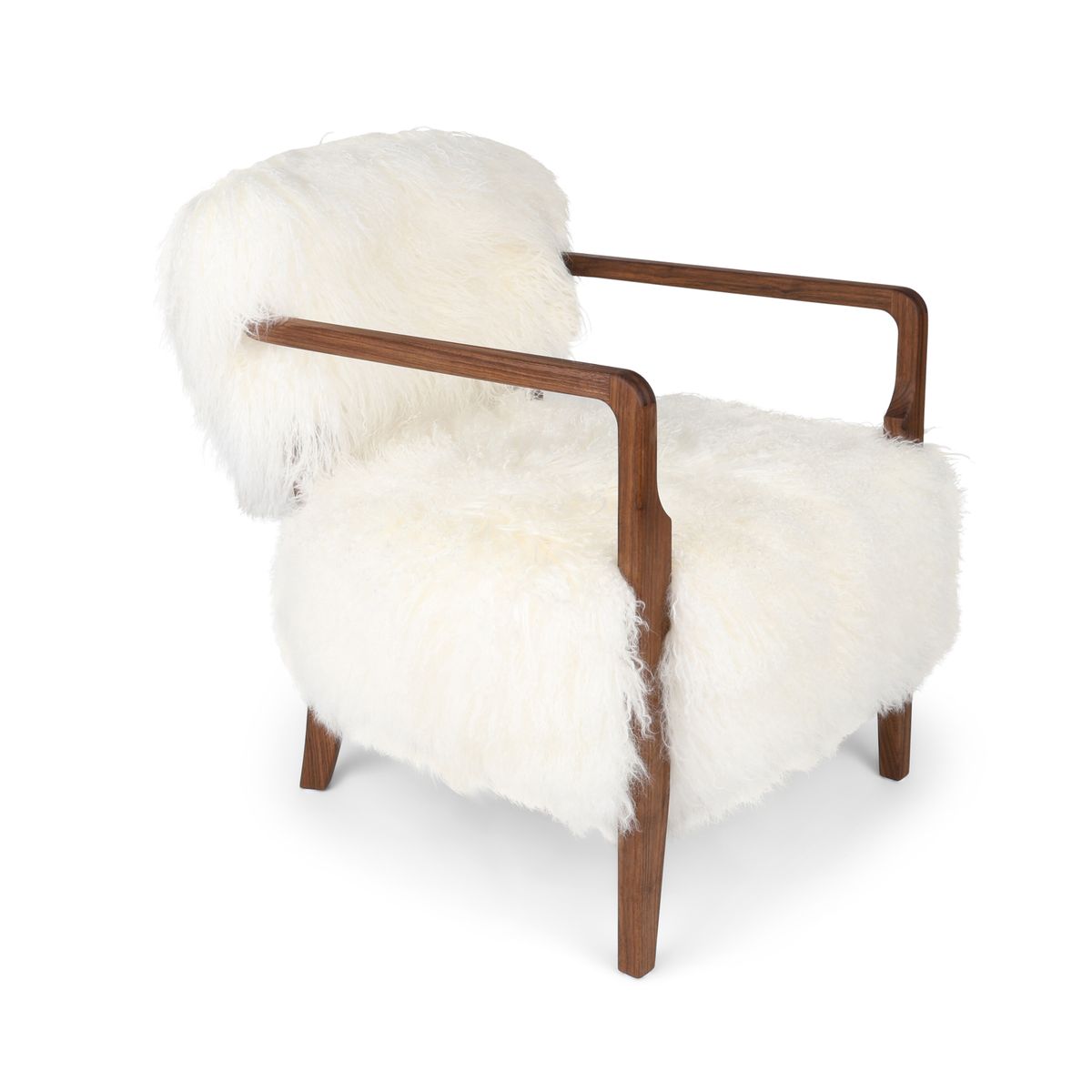 Fauteuil Lina | Peau de Mouton Tibétaine | Laine Longue