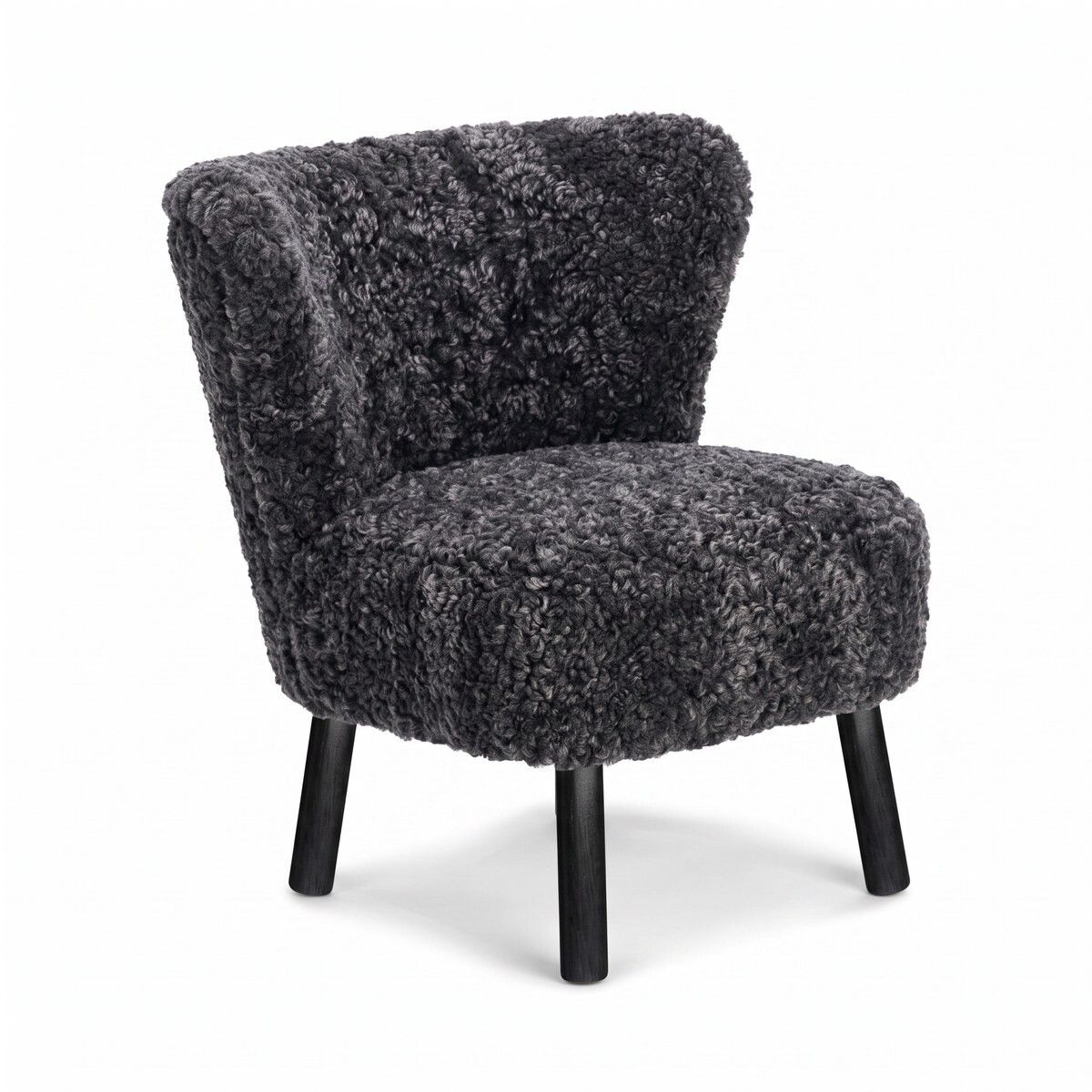 Fauteuil lounge Emily | Laine courte