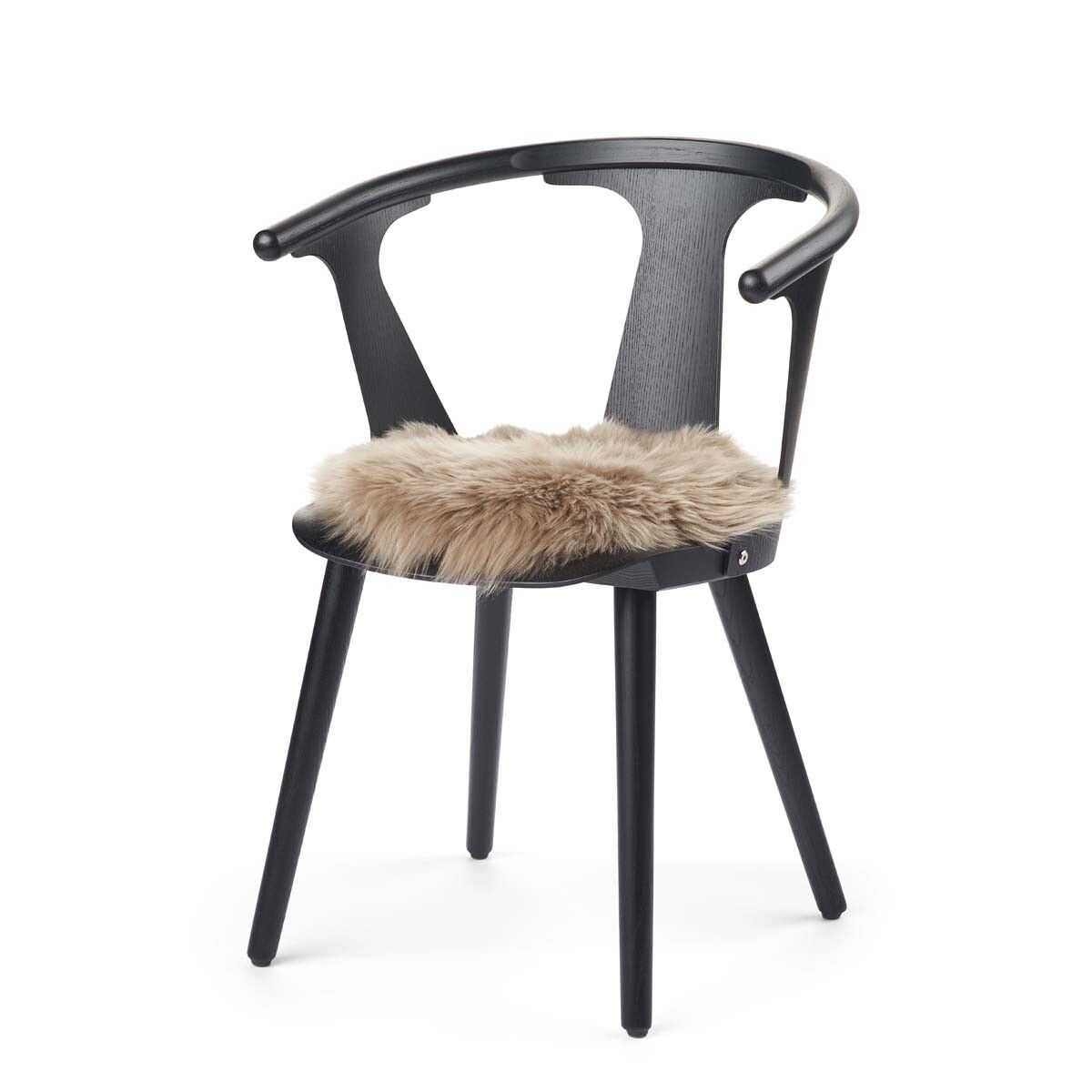 Long Wool Sheepskin Seat Cover | Ø38 cm