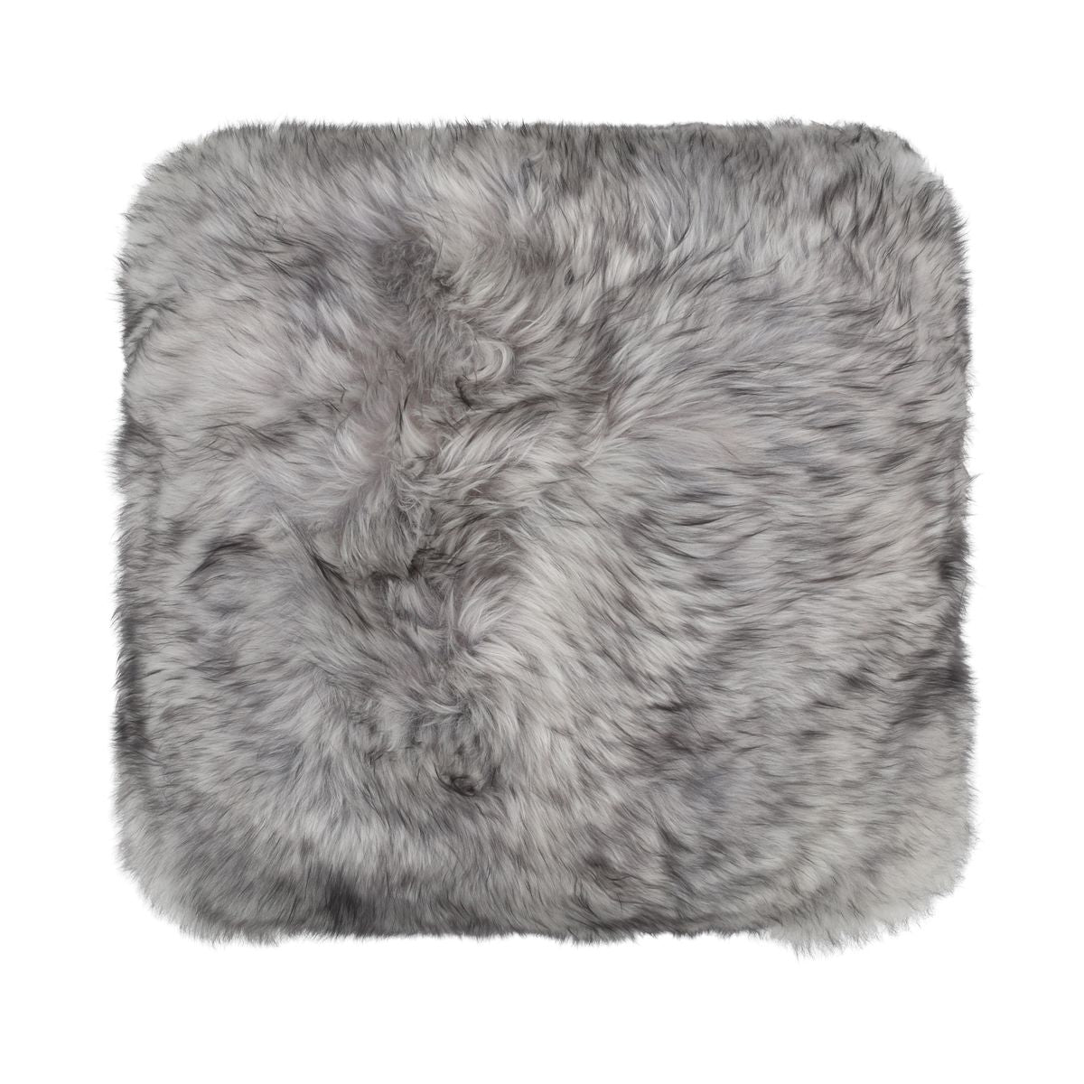Coussin en peau de mouton Toscana | Poils longs | Double face Gris Léger