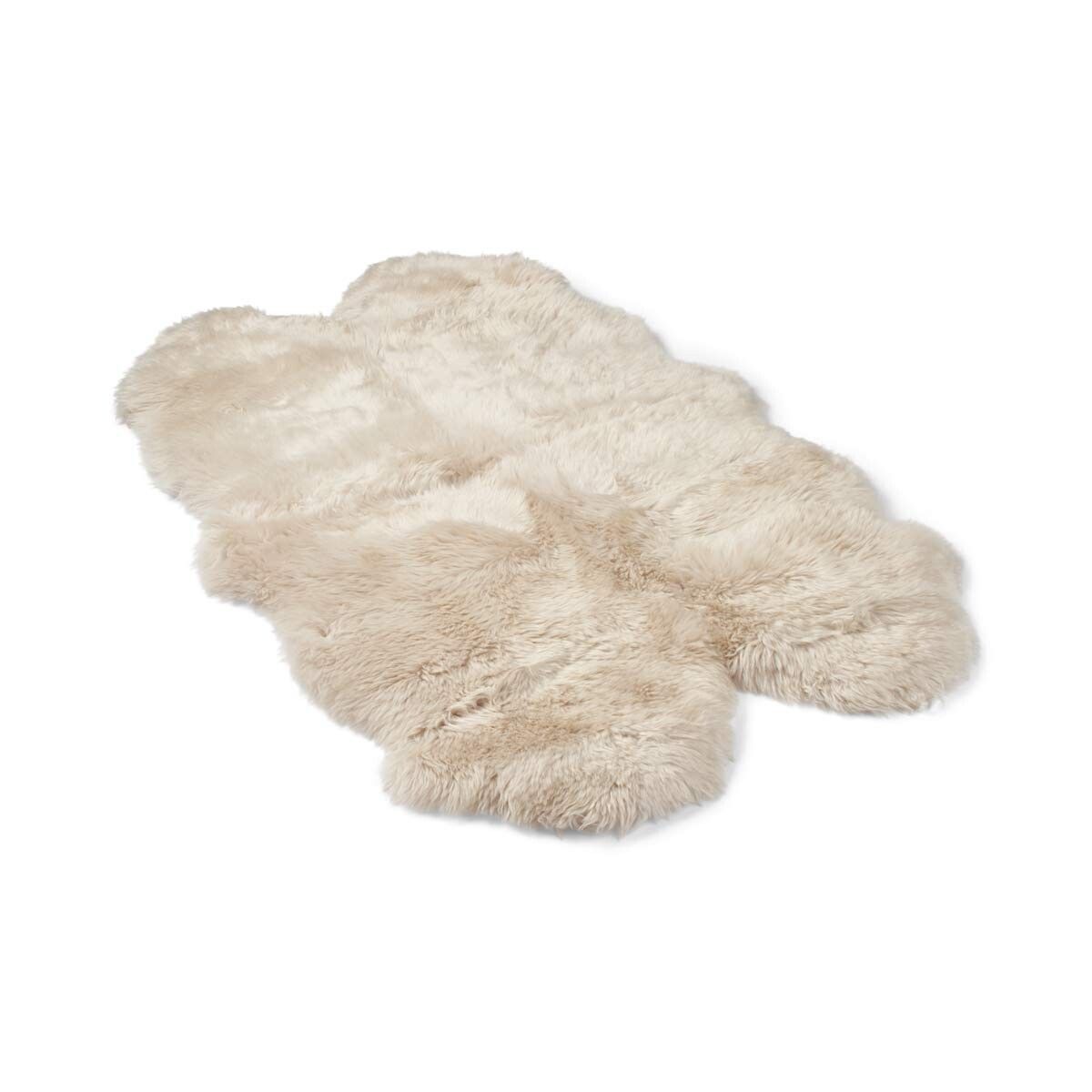 Tapis en peau de mouton mérinos | Laine longue | 170 × 110 cm