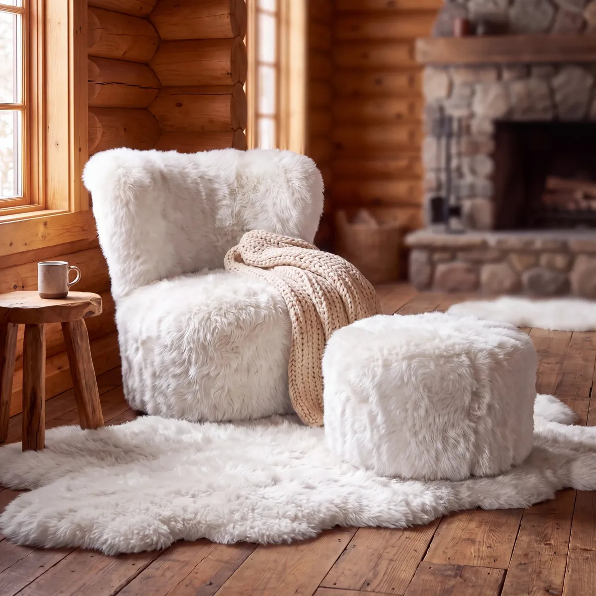Chaise ronde Skandi Linge