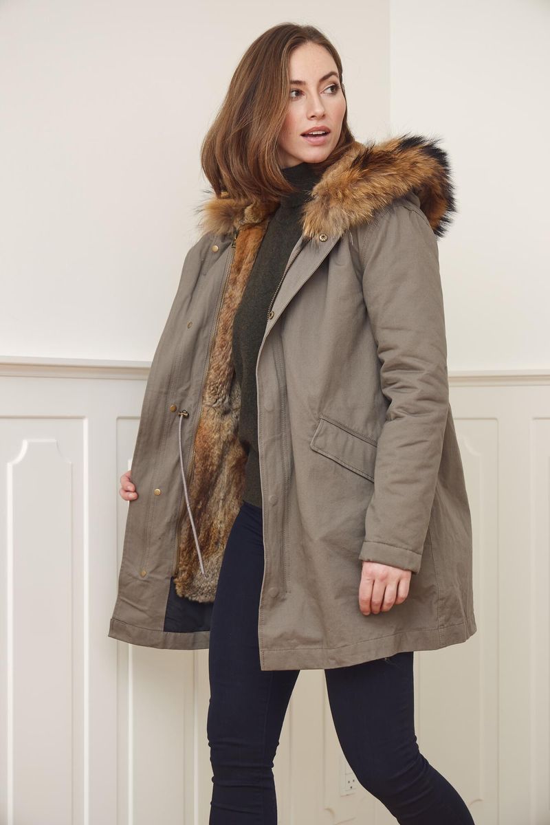 Petra Jacket Taupe/Natural Brown