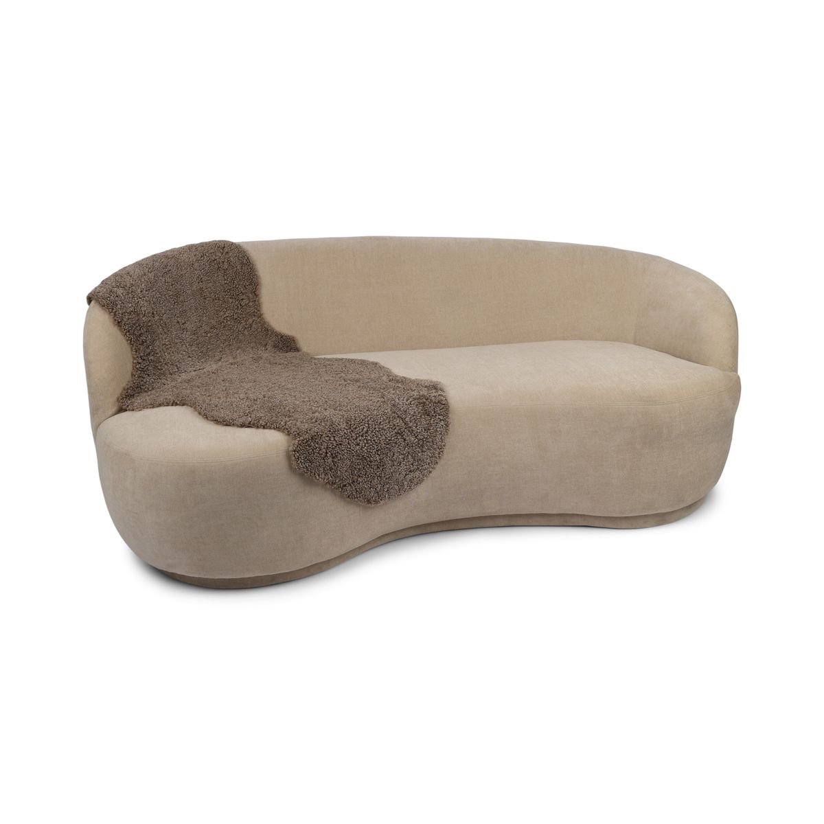 Double peau de mouton | Laine courte | Nouvelle-Zélande | 160x60 cm Sahara