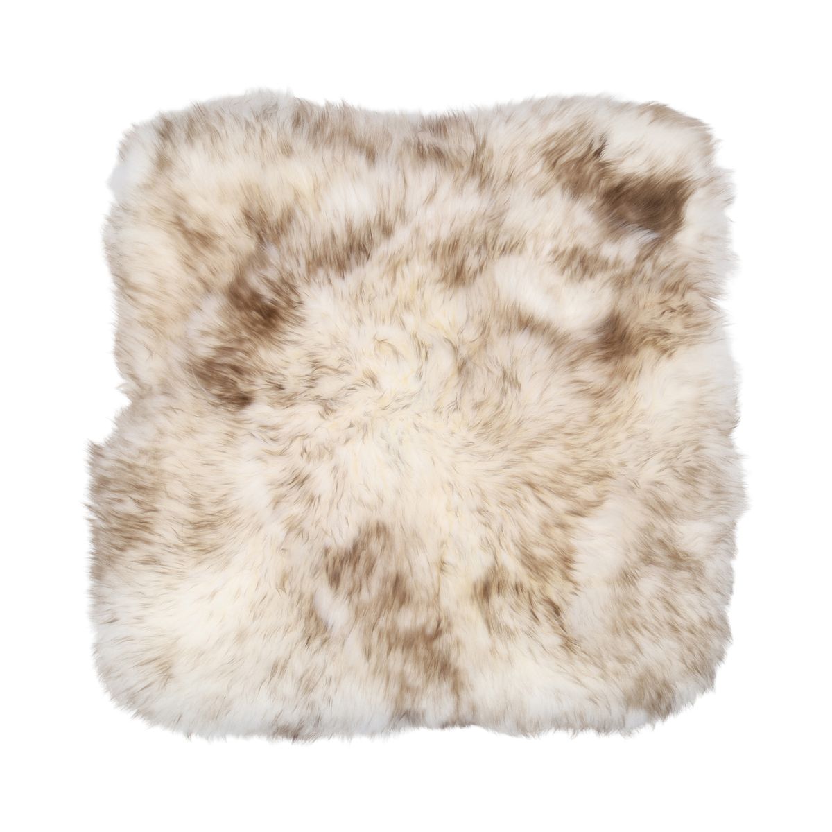 Dessus de siège avec envers | Laine longue | Nouvelle-Zélande | 40 × 40 cm Conseil du loup