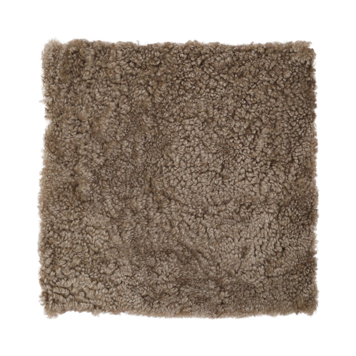 Dessus de siège en laine courte de Nouvelle-Zélande | 40 x 40 cm Sahara