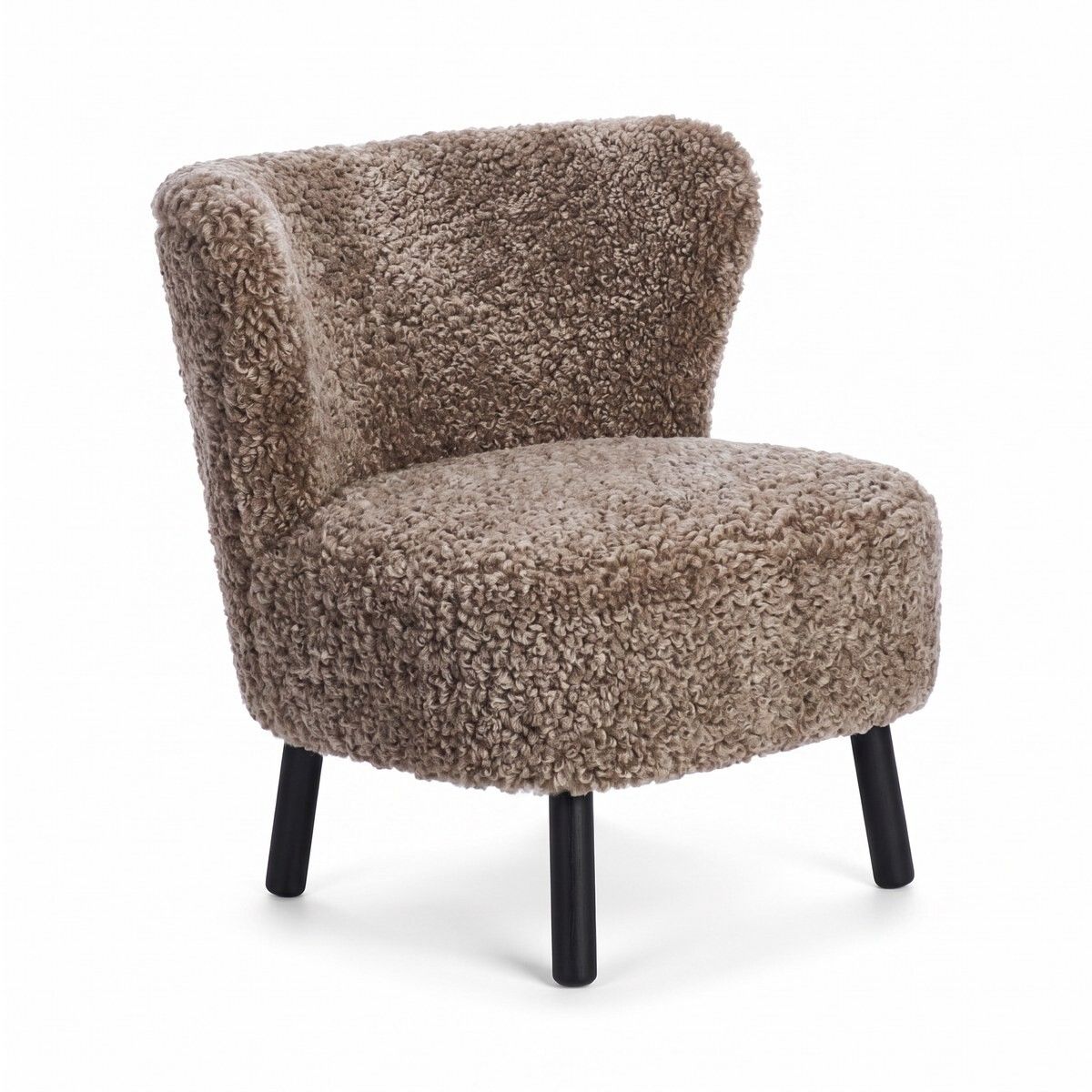 Fauteuil lounge Emil | Laine courte