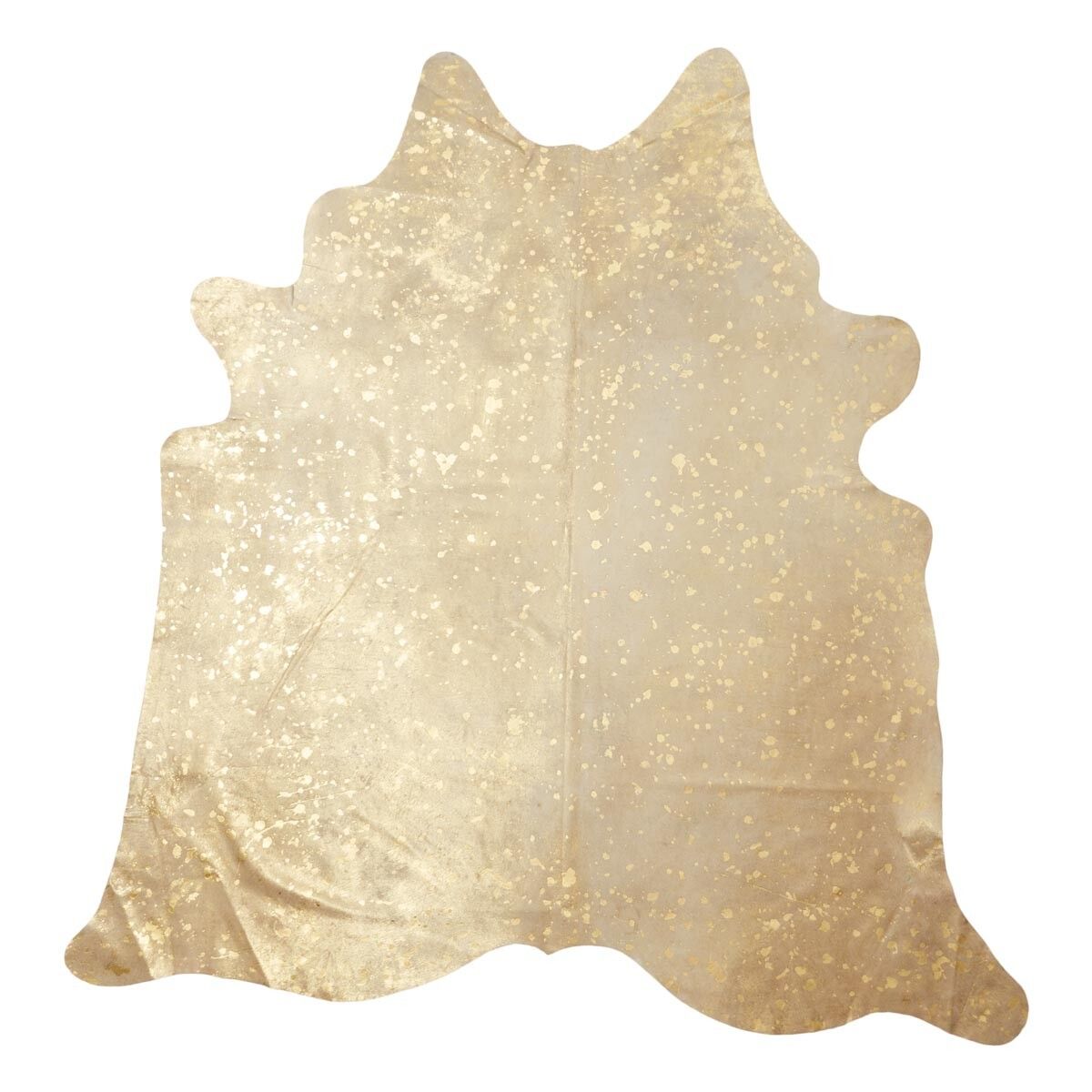 Tapis en peau de vache | Or | 4,32 sqm