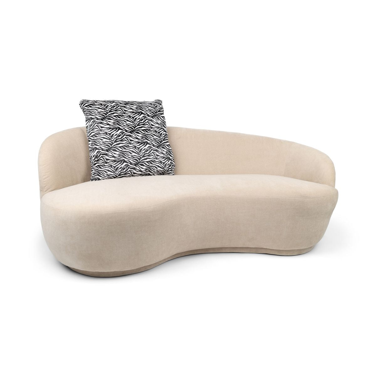 Coussin premium en peau de vache | Double face Zèbre/Noir/Pearl