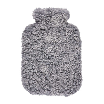Bouillotte habillée de peau de mouton Gris Léger
