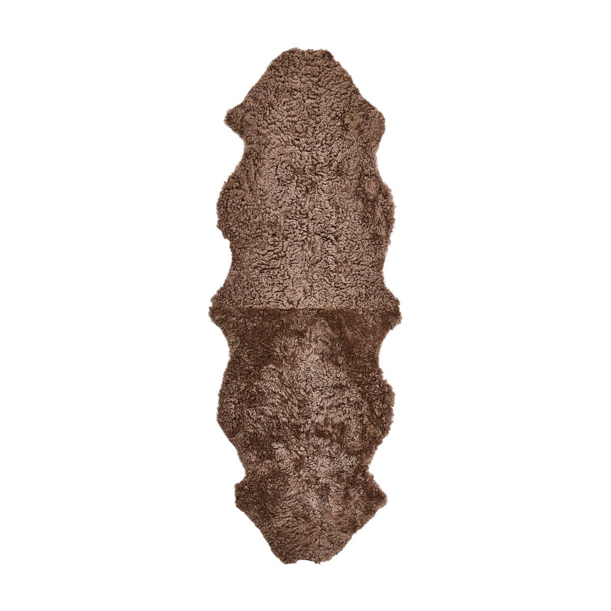 Tapis double en peau de mouton | Nouvelle-Zélande | Laine courte bouclée | 170 × 60 cm