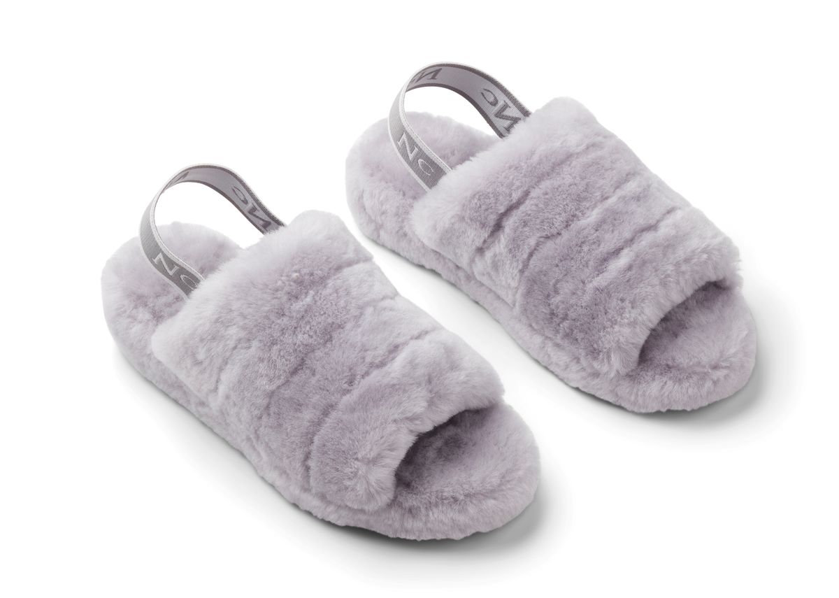 Chausson bouclé duveteux
