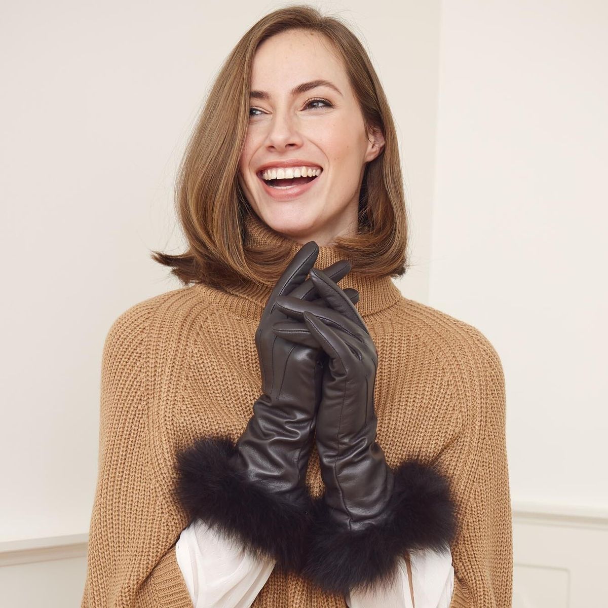 Gants longs Pixie Noir