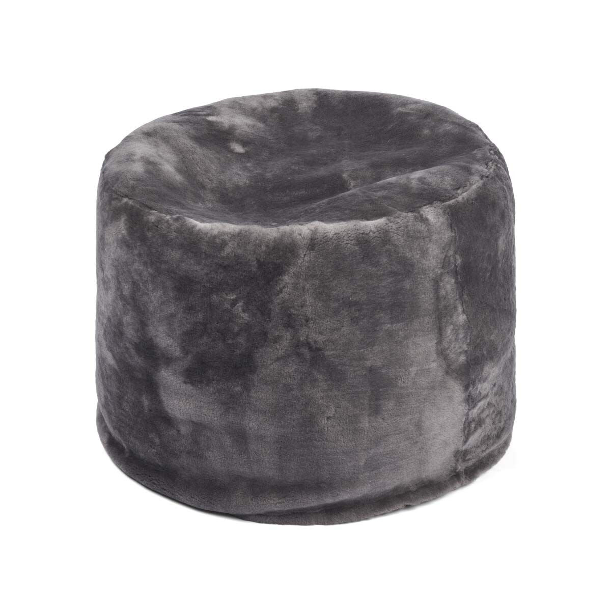 Pouf rond style mocassin | Ø55 × H46 cm
