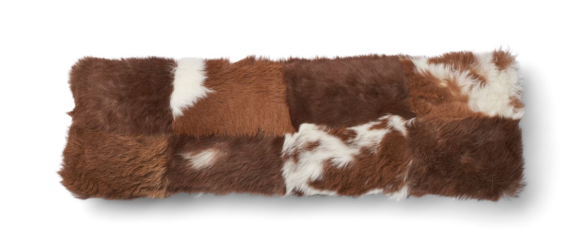 Coussin agneau Toscana | double face Mélange brun/beige