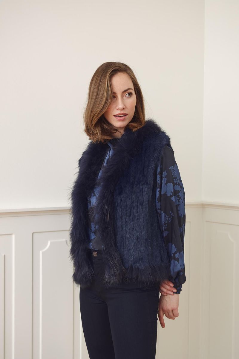 Anna Vest Midnight Blue