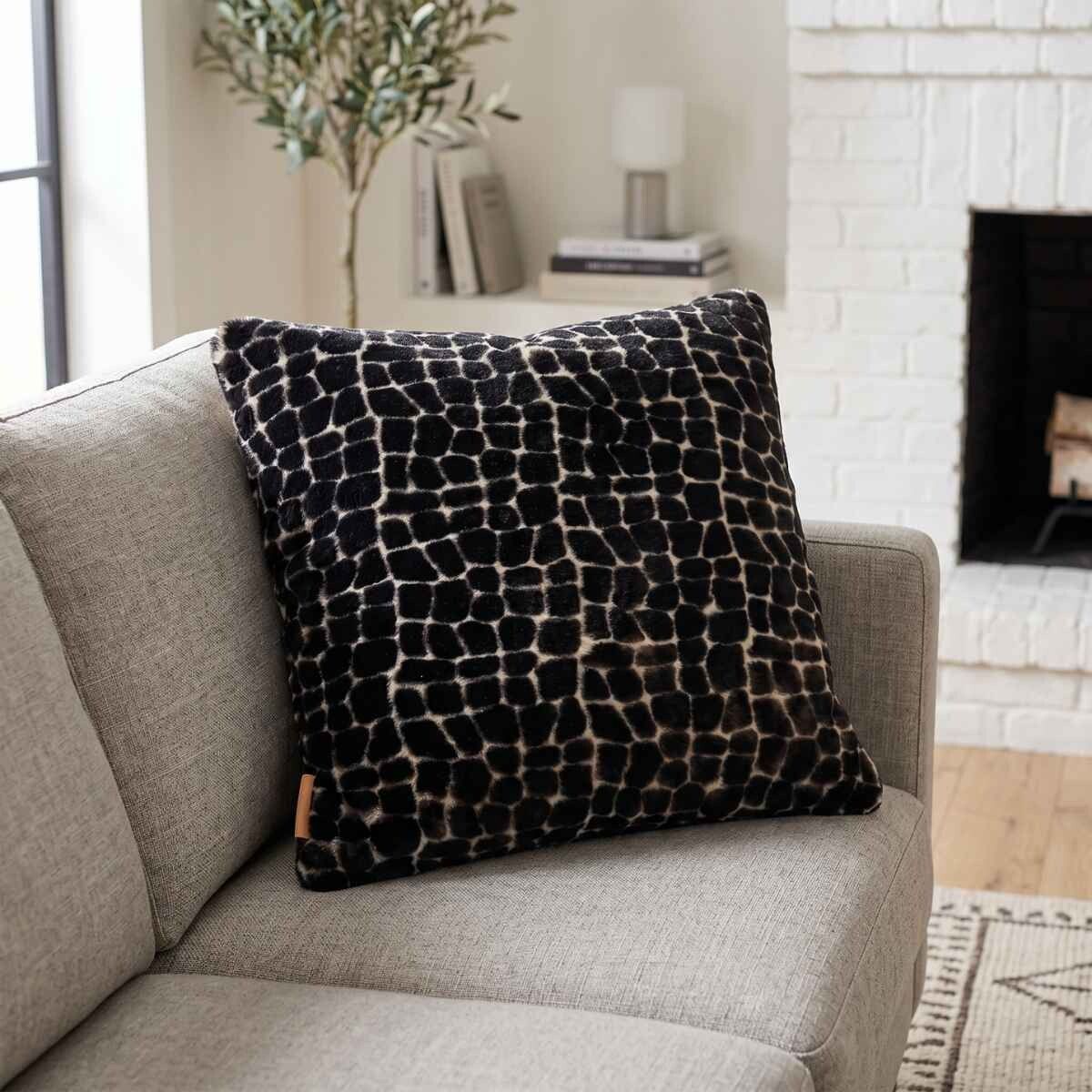 Coussin de qualité premium | Nouvelle-Zélande | Mocassin double face | 52x52 cm Leo