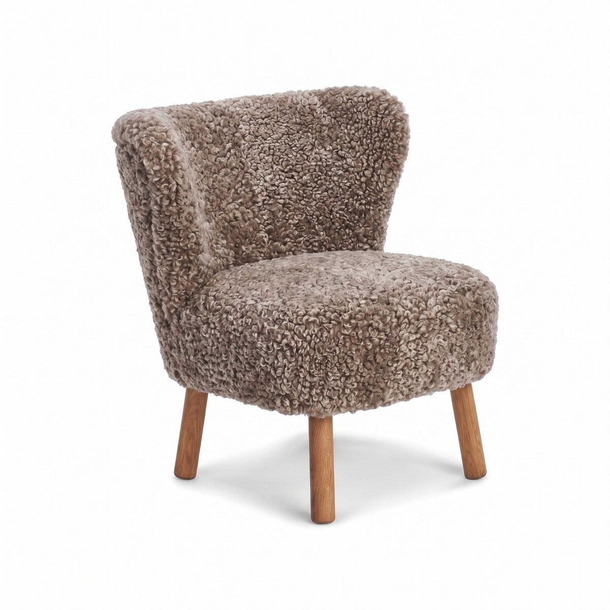 Fauteuil lounge Emily | Laine courte