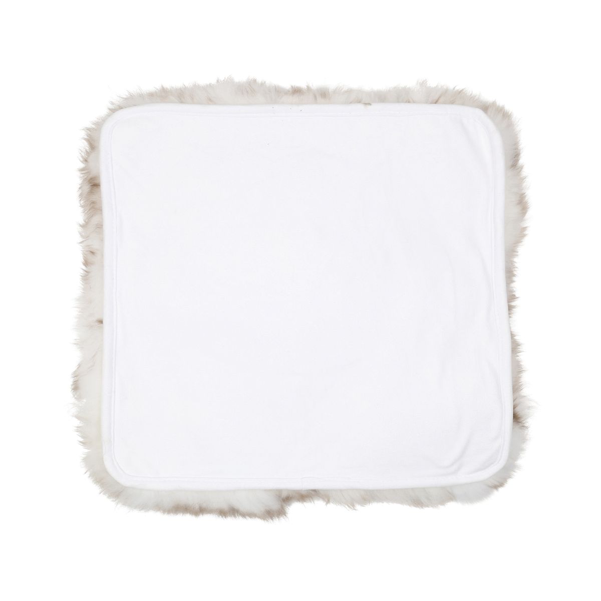 Dessus de siège avec envers | Laine longue | Nouvelle-Zélande | 40 × 40 cm Conseil du loup